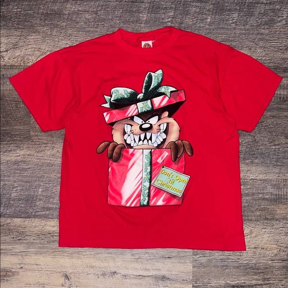 1998 Tasmanian Devil “Christmas “ T-Shirt - Picture 1 of 7